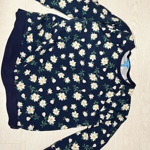 Draper James Navy Floral Sweatshirt